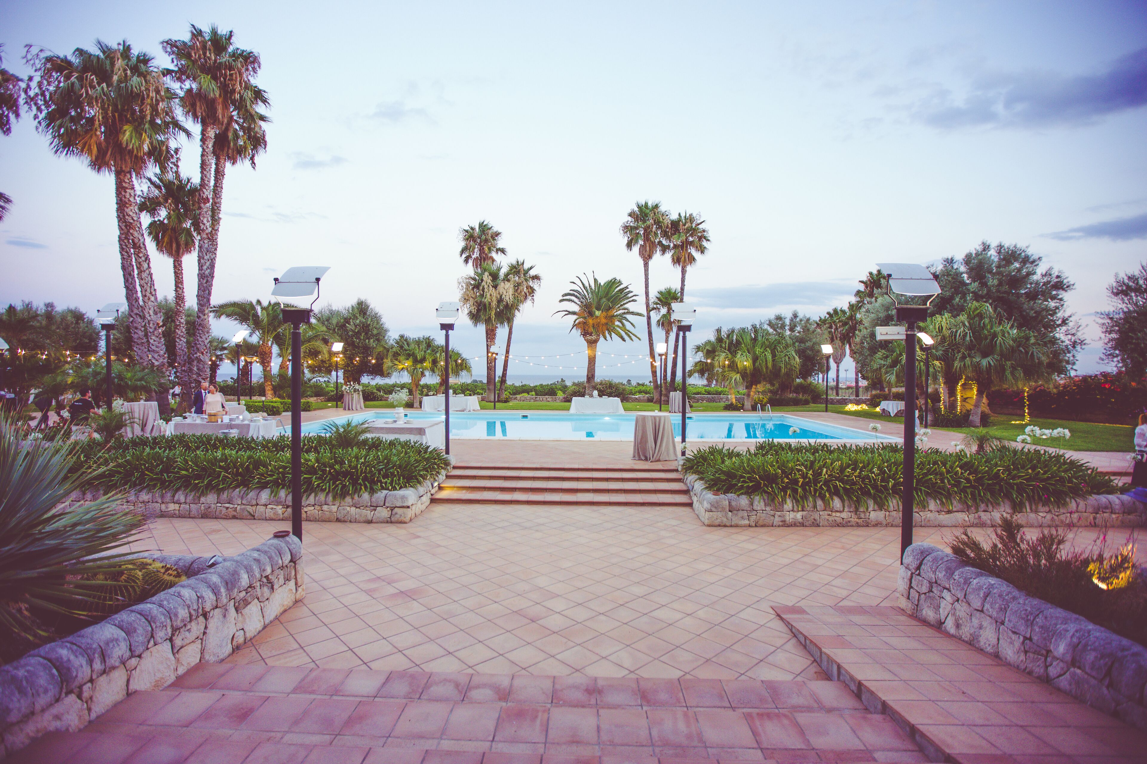 Außenpool, Liegestühle