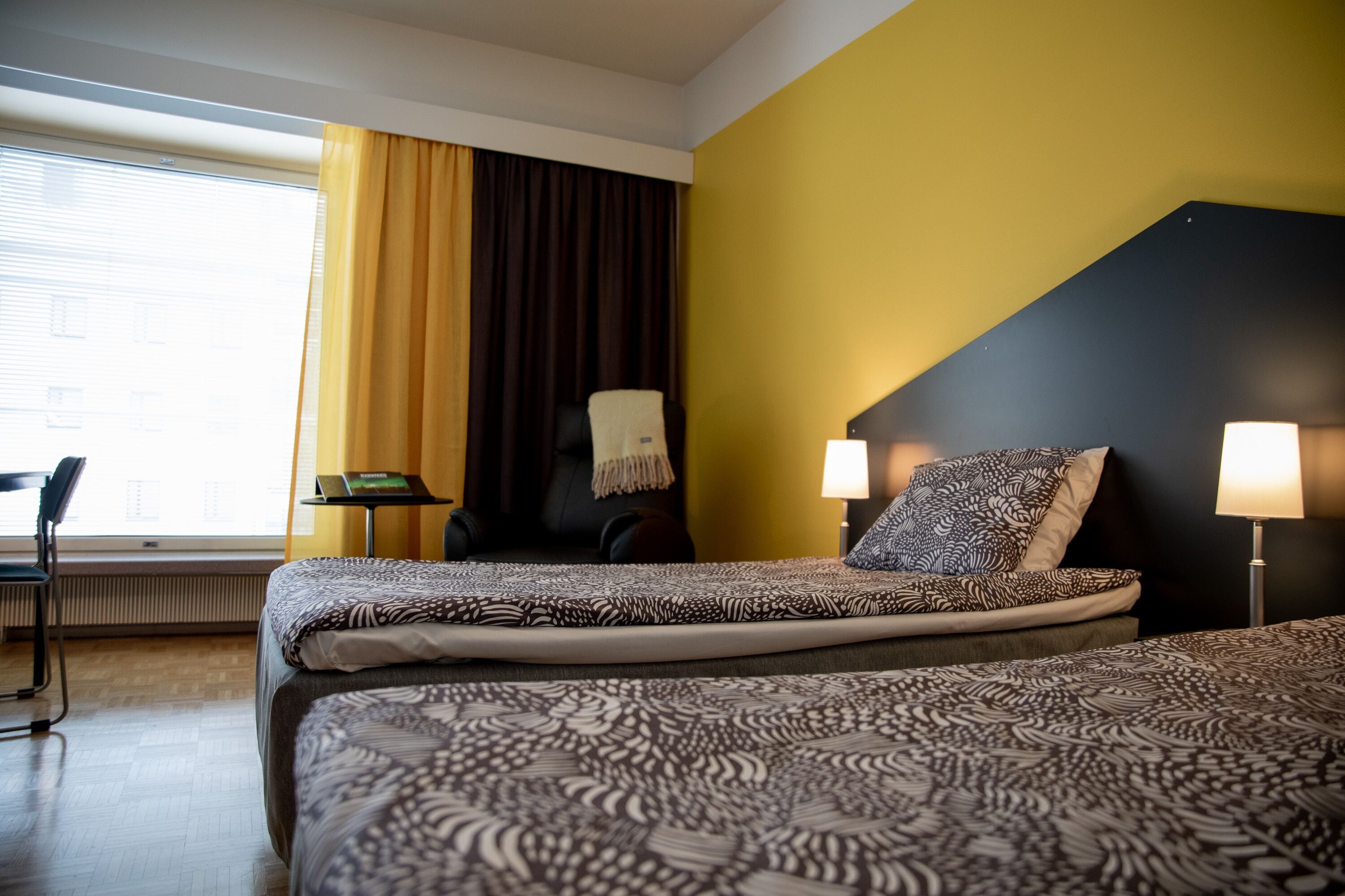 soundproofing, iron/ironing board, free wifi, bed sheets