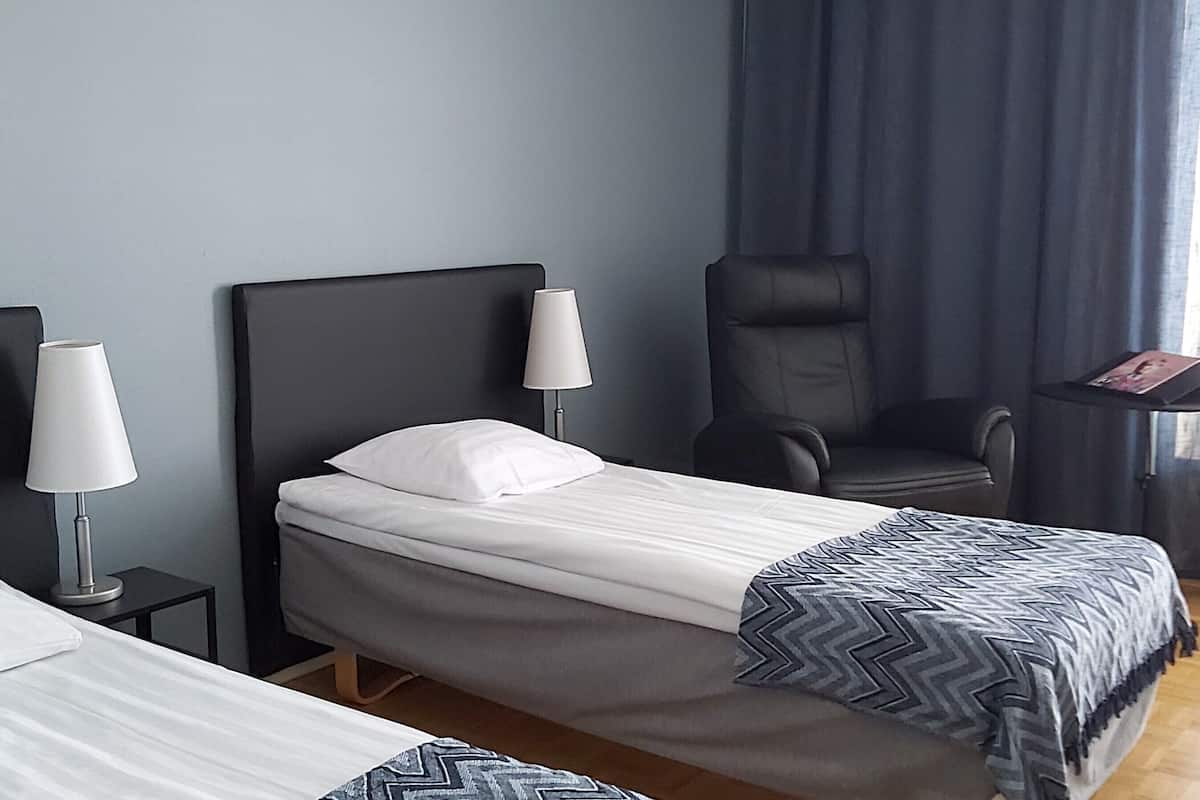 soundproofing, iron/ironing board, free wifi, bed sheets