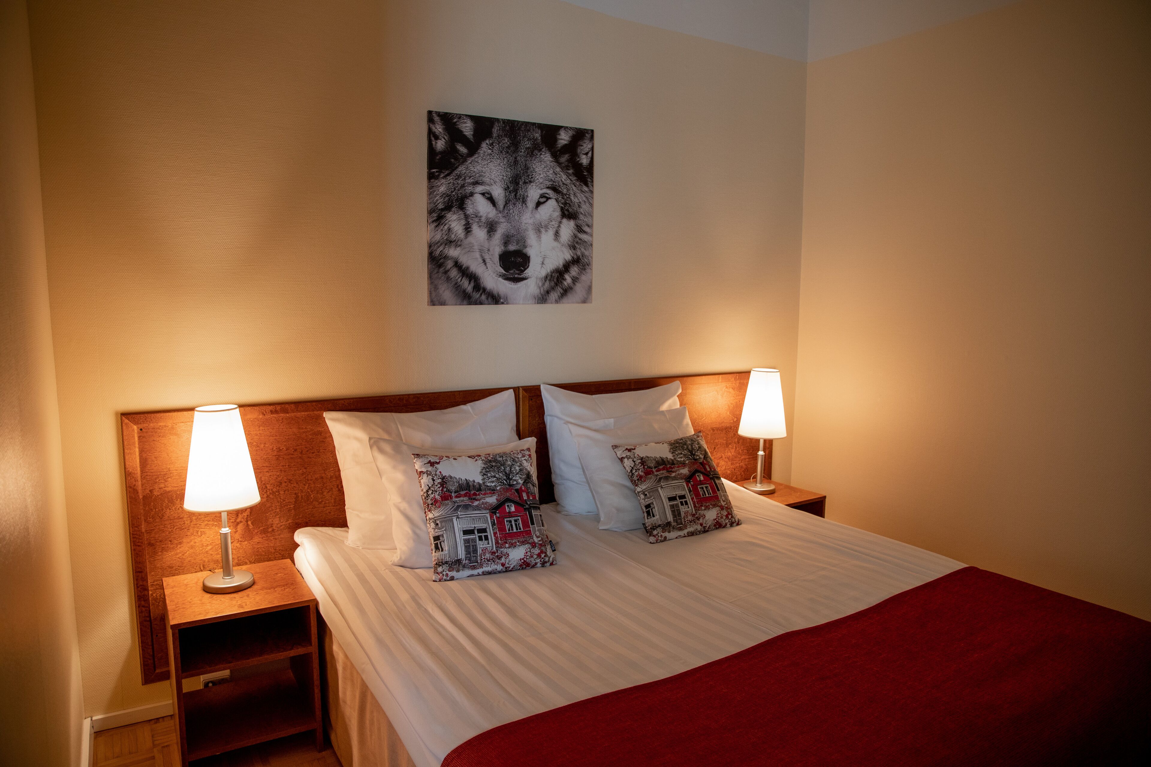 soundproofing, iron/ironing board, free wifi, bed sheets