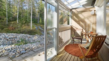 Superior Apartment 3, Sauna (Bed Linens Available for Extra Cost) | View from room