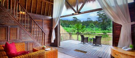 Perhesviitti, 1 makuuhuone, näköala puutarhaan (Ricefield view) | Näkymä huoneesta