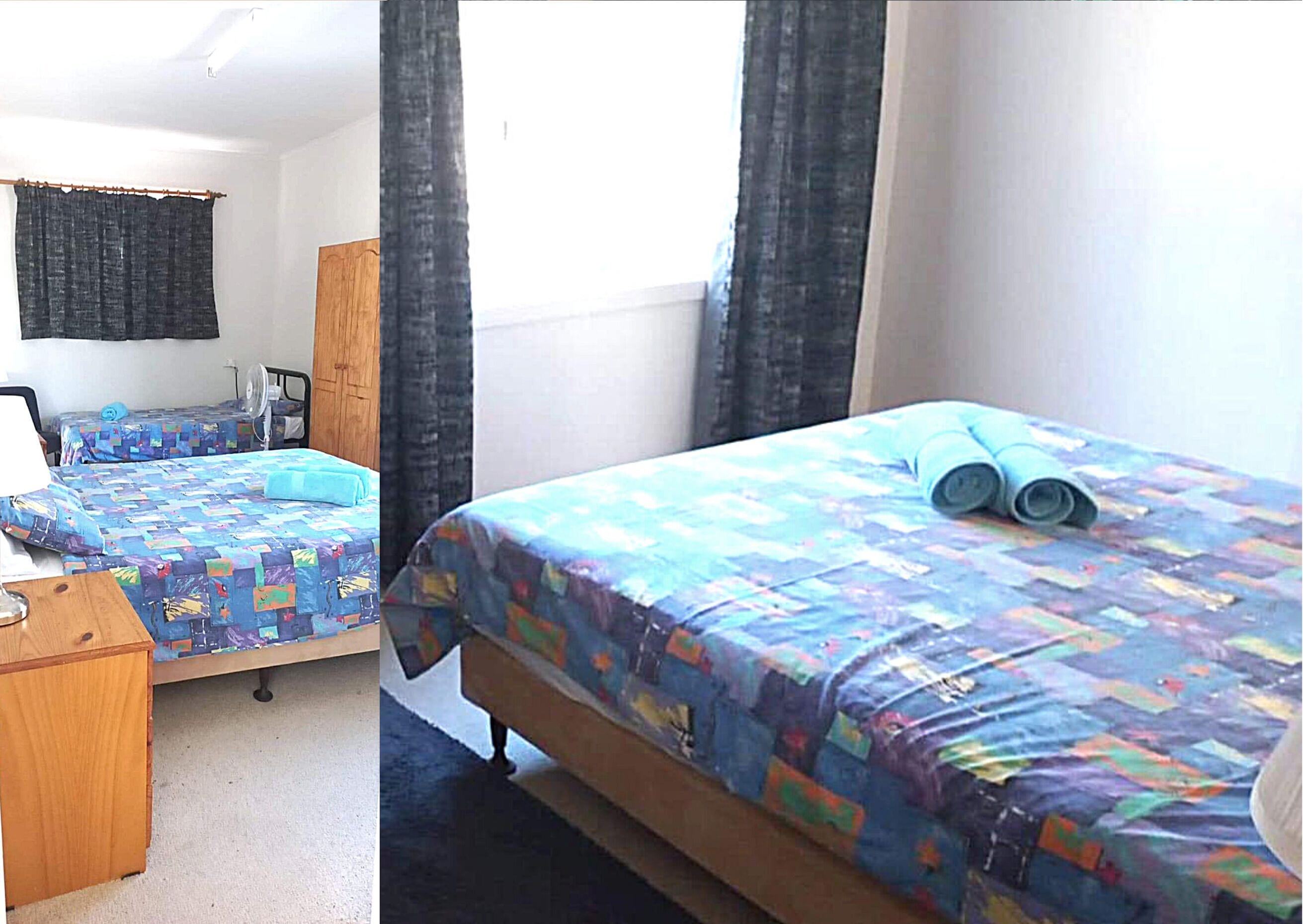 2 bedroom unit (1 queen and 3 single beds) | 1 bedroom, premium bedding, iron/ironing board