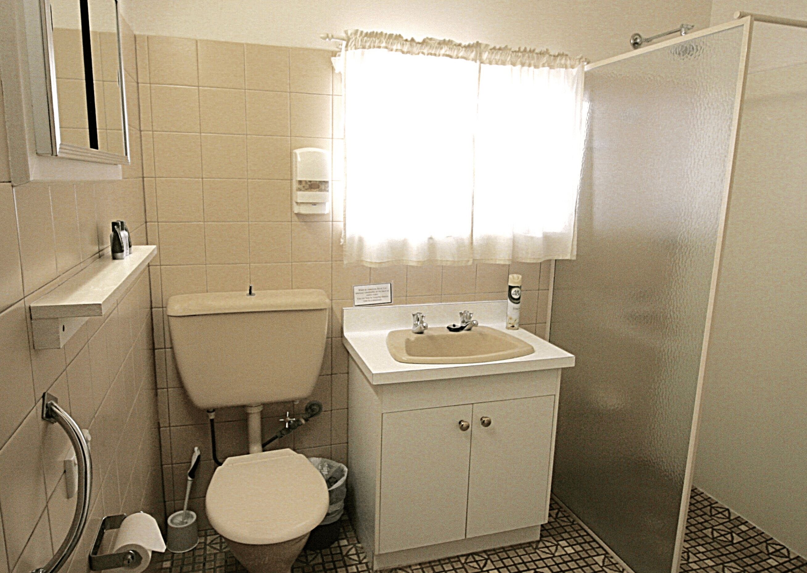 2 bedroom unit (1 queen and 1 triple bunk beds) | bathroom | shower, free toiletries, hair dryer, towels
