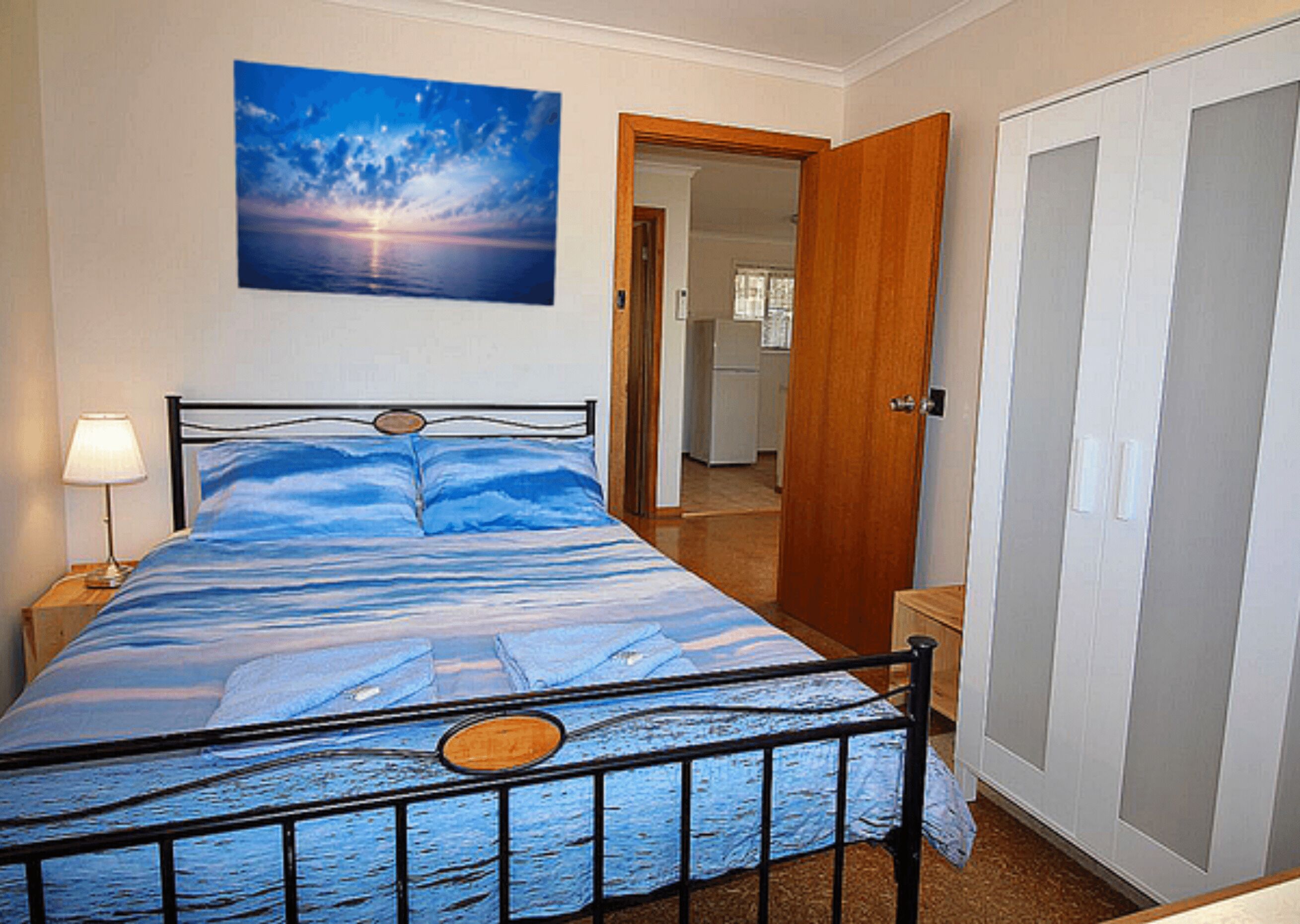 1 bedroom, premium bedding, iron/ironing board