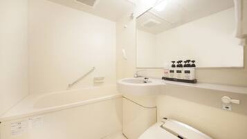 Shower, slippers, electronic bidet, towels