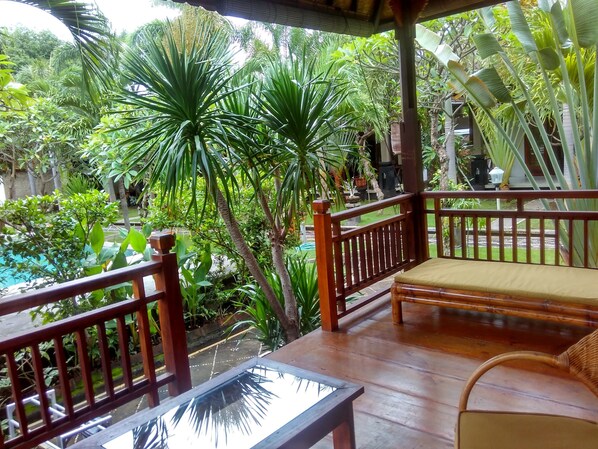 Traditional Wooden House | Terrace/patio - Amed Oasis (Karangasem)