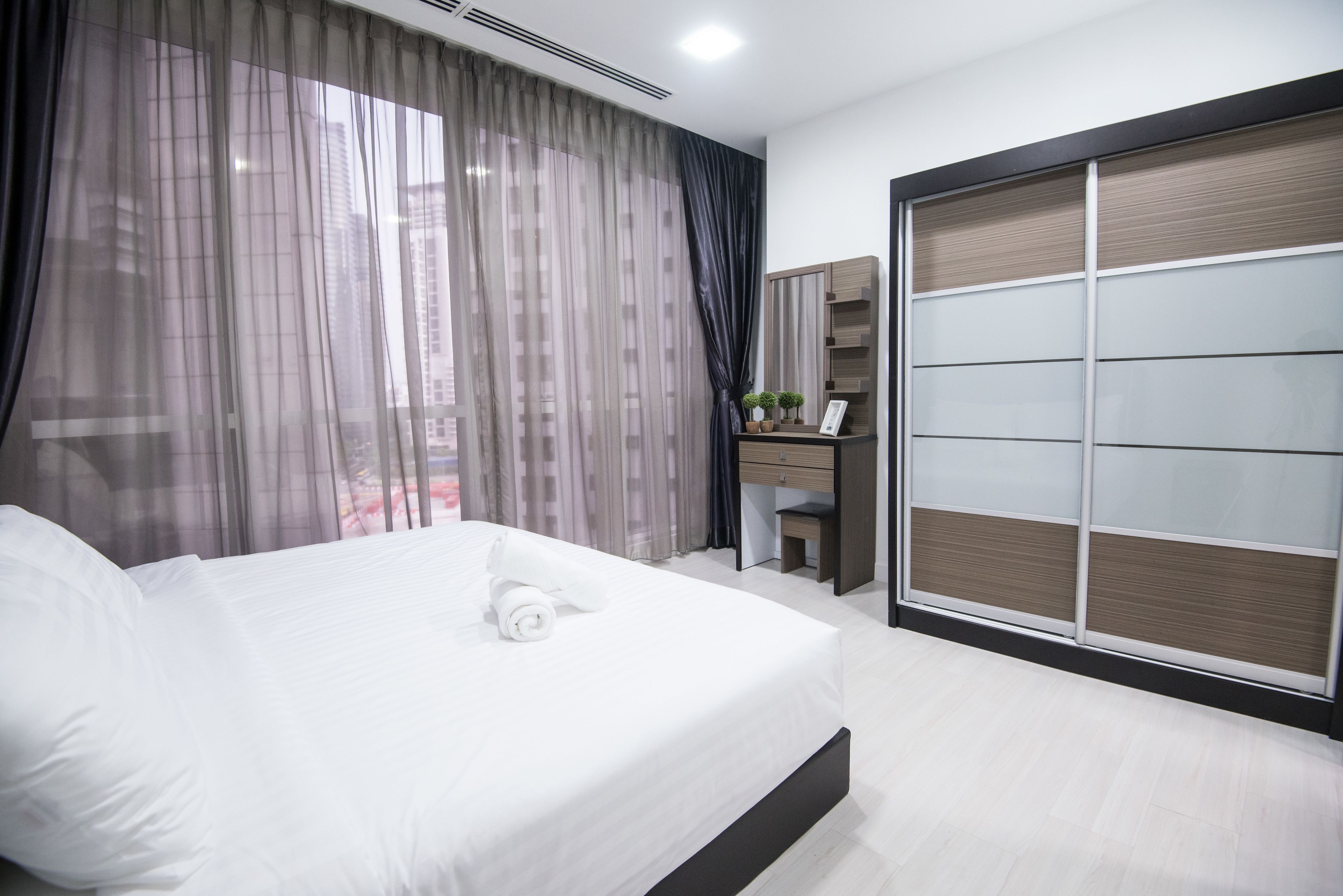 Executive-huoneisto, 3 makuuhuonetta, kaupunkinäköala | 2 makuuhuonetta, työpöytä, silitysrauta/-lauta, ilmainen Wi-Fi