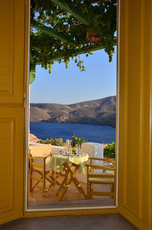 Family Room, Sea View | View from room - Kalderimi (Astypalaia)