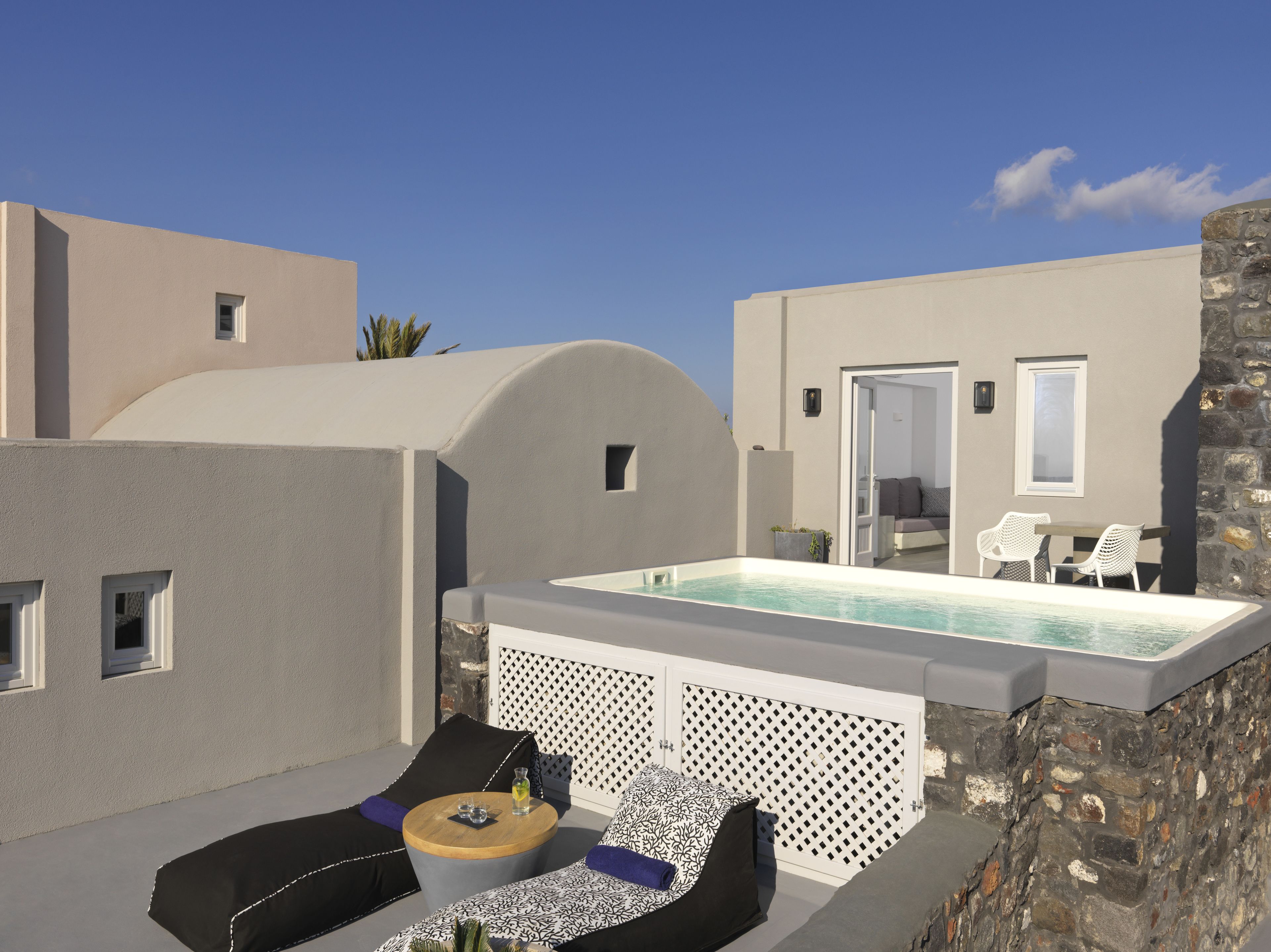 Vila lua de mel, piscina particular, vista para o mar | Terraço/pátio