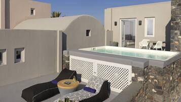Vila lua de mel, piscina particular, vista para o mar | Terraço/pátio