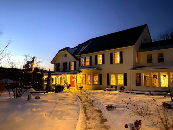 Front of property – evening/night