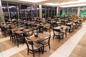 Breakfast, lunch, dinner served; Brazilian cuisine, alfresco dining