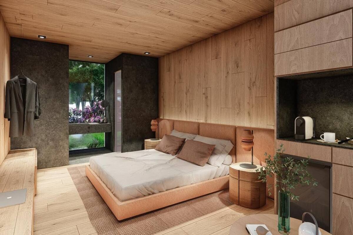 1 bedroom, minibar, desk, laptop workspace