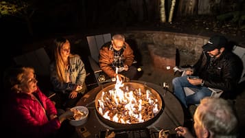 Outdoor banquet area