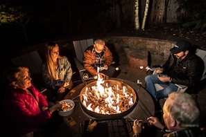 Outdoor banquet area