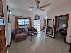 Apartment, Private Bathroom, Sea View (Two Bedroom Apartment) | Living area