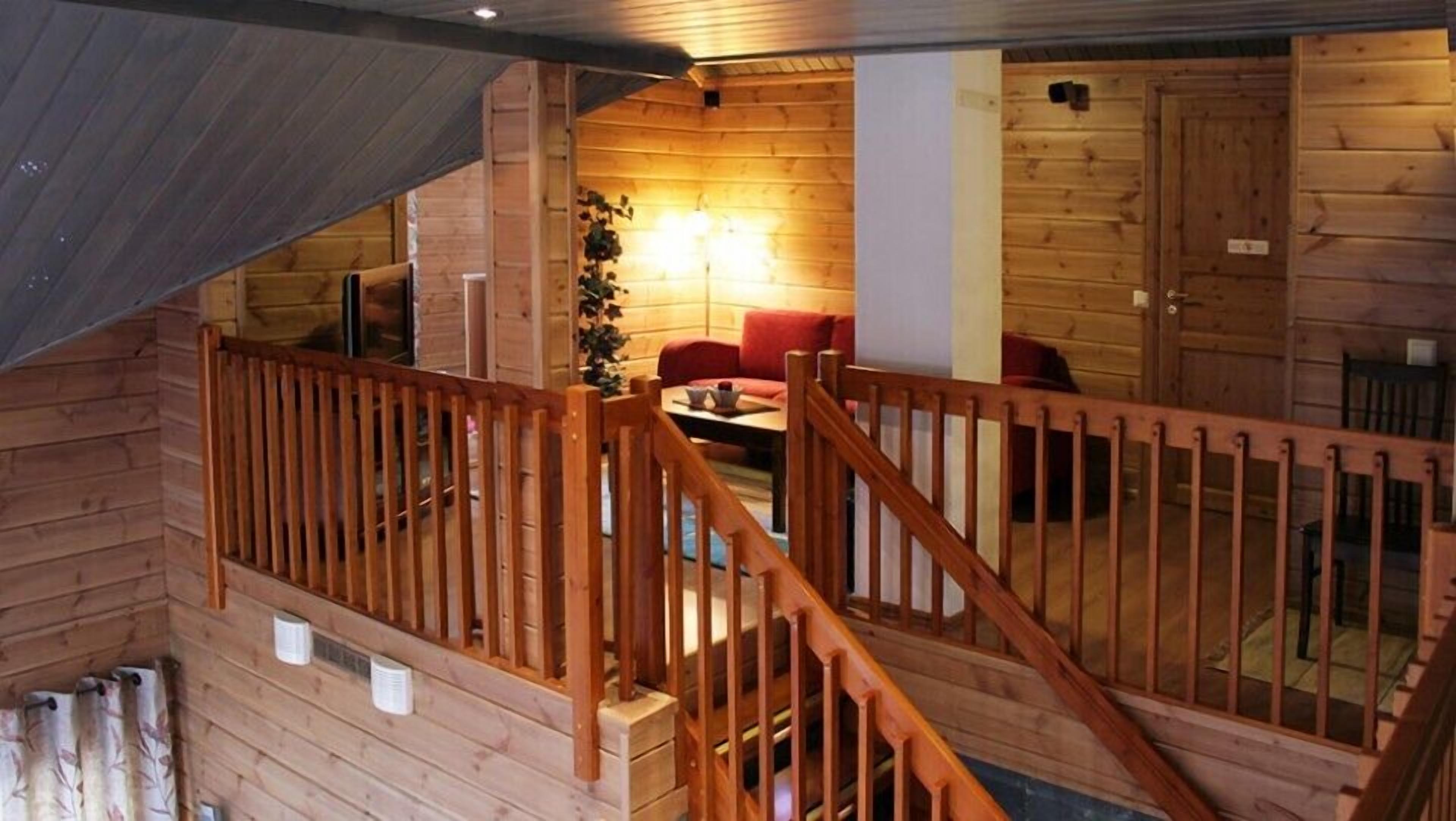 Luxury Villa, 5 Bedrooms, Sauna (Bed Linens Available for Extra Cost) | Living area | 50-inch flat-screen TV with cable channels, TV, fireplace