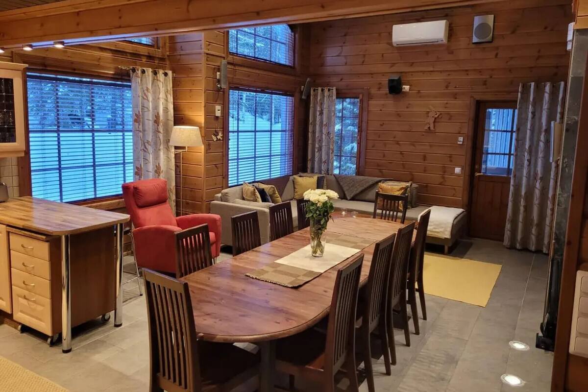 Villa Luxe, 5 chambres, sauna (Ruhtinatar) | Coin séjour