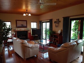 Flatskjerm-TV og DVD-spiller