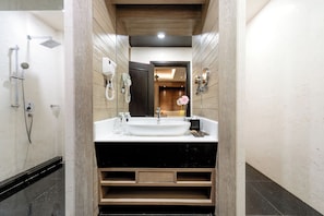 Ducha, cabezal de ducha tipo lluvia, artículos de tocador de diseñador