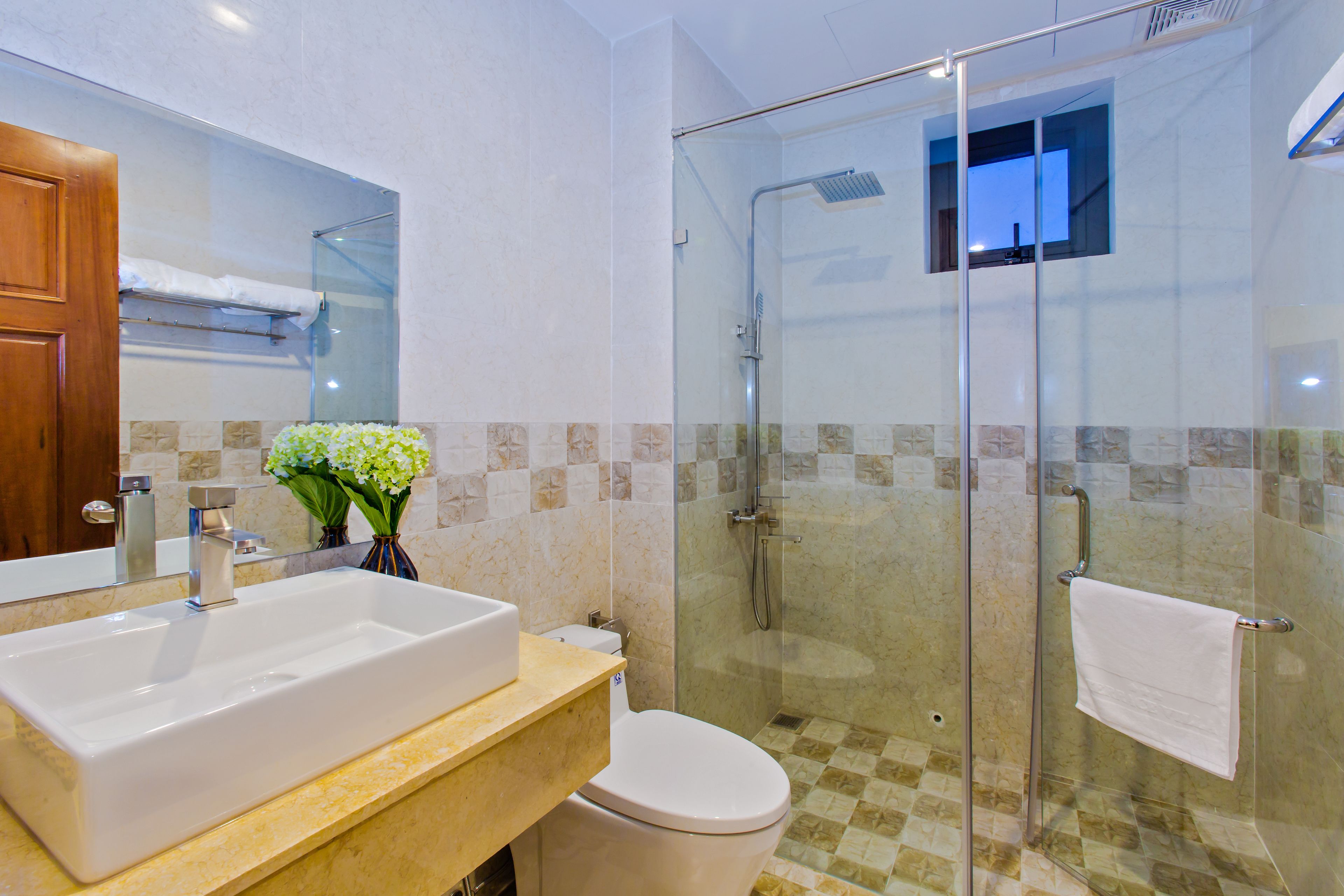 superior double, balcony, rice fields | bathroom | shower, rainfall showerhead, free toiletries, hair dryer