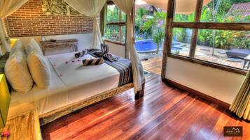 Villa, 1 Bedroom, Private Pool | 1 bedroom, minibar, in-room safe, iron/ironing board