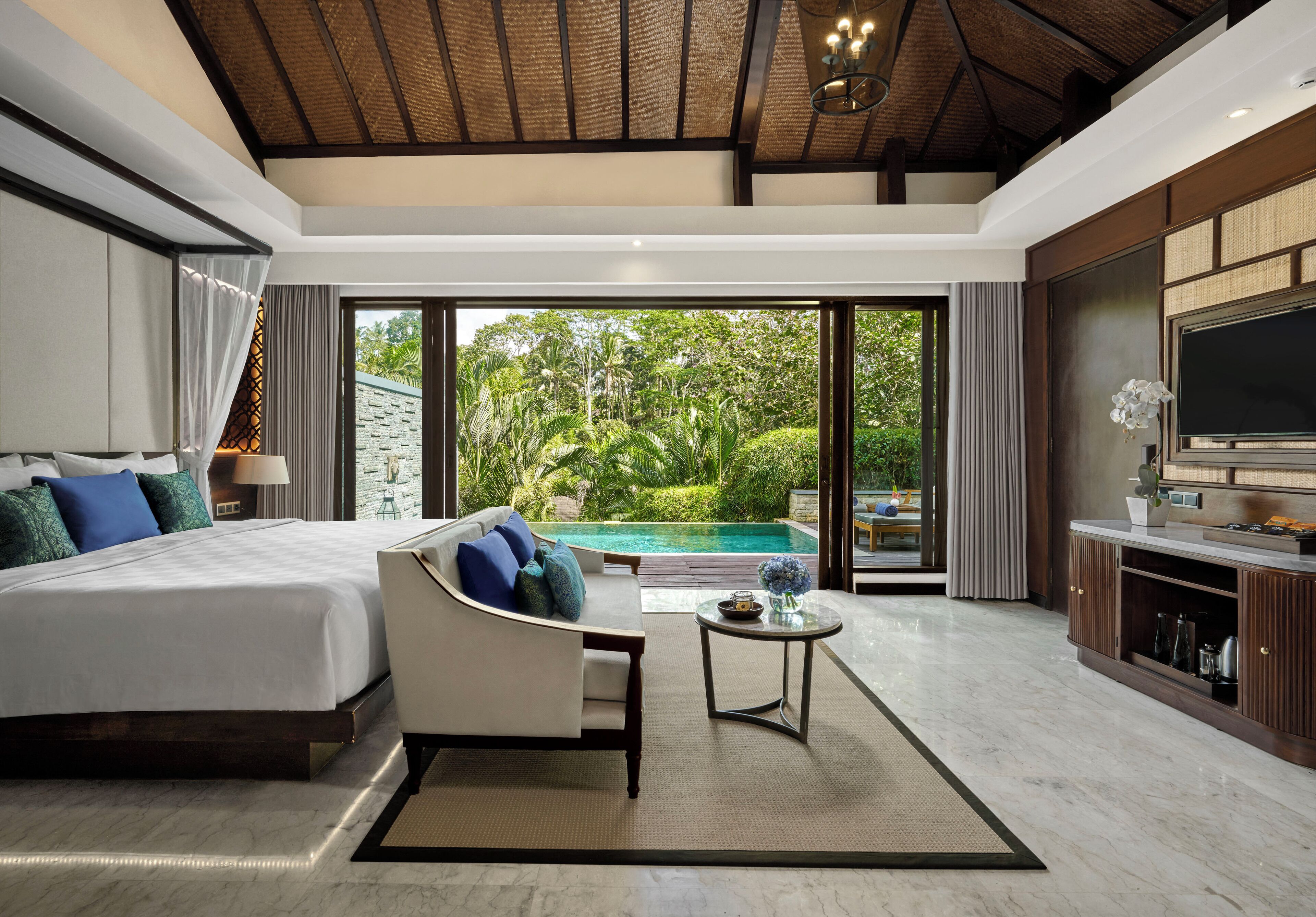 villa, 1 bedroom, private pool, resort view | garden view