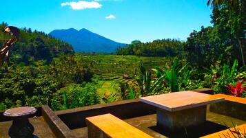 Doppia Standard, 1 letto matrimoniale, vista collina | Balcone