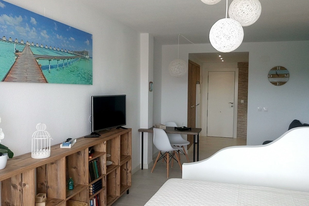 studio, pool view | individually decorated, iron/ironing board, free cots/infant beds