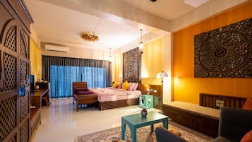 President Suite Room with Balcony | In-room safe, desk, blackout curtains, free WiFi