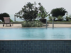Outdoor pool, a rooftop pool