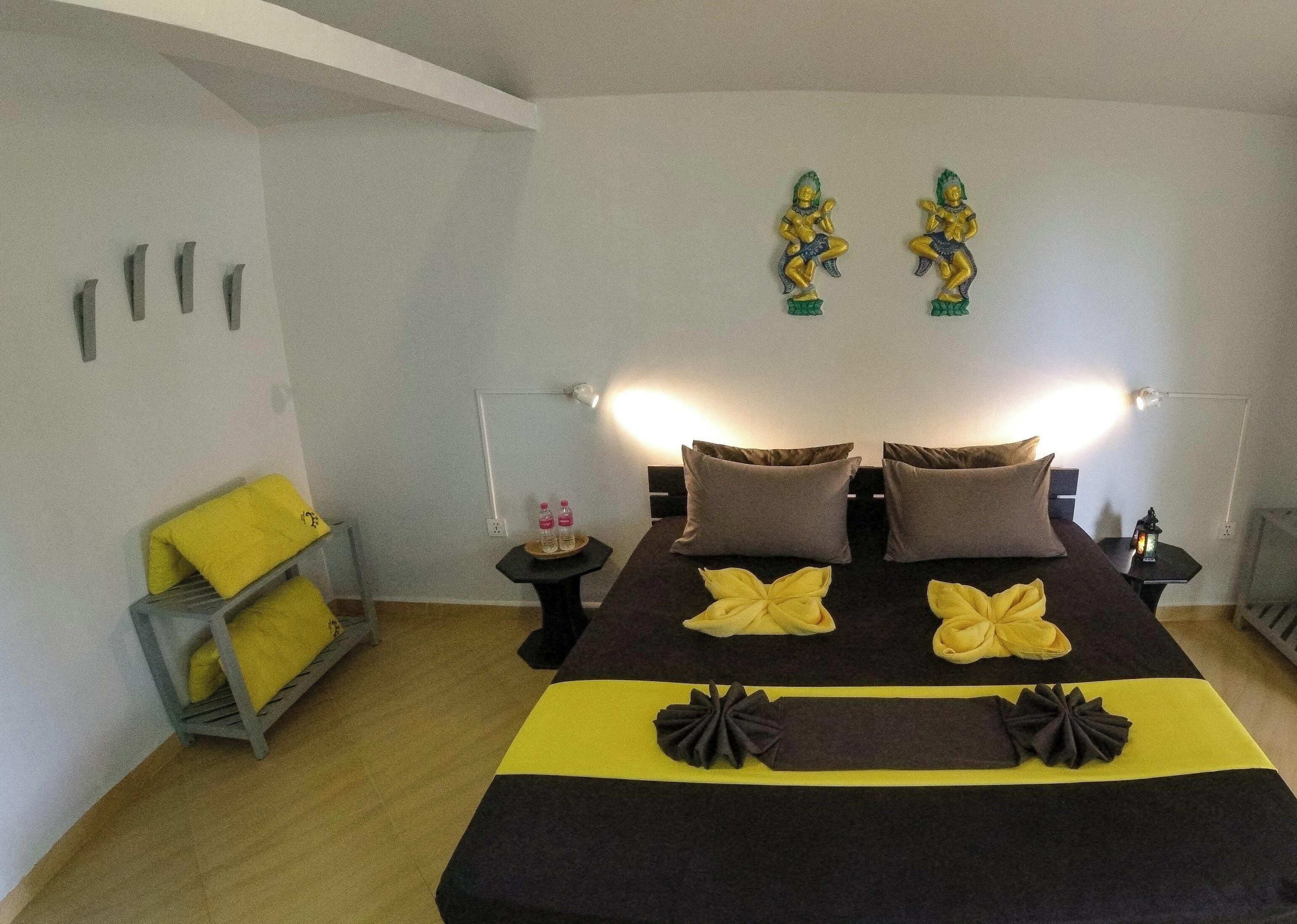 Villa – comfort, 1 dobbeltseng, sjøutsikt | Blendingsgardiner, wi-fi (inkludert) og sengetøy
