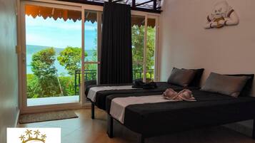 Standard Double or Twin Room, Sea View | Blackout curtains, free WiFi, bed sheets