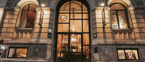 Front of property – evening/night