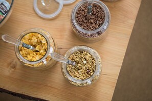 Free daily buffet breakfast