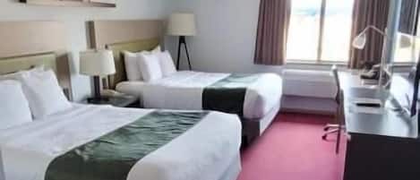 1 bedroom, blackout drapes, soundproofing, iron/ironing board