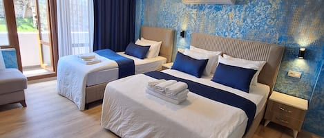 أغطية فراش متميزة وتجهيزات عازلة للصوت وواي فاي مجانًا وملاءات أسرّة