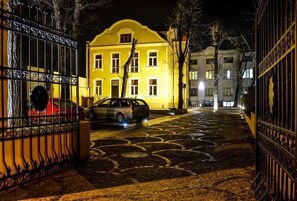 Front of property – evening/night