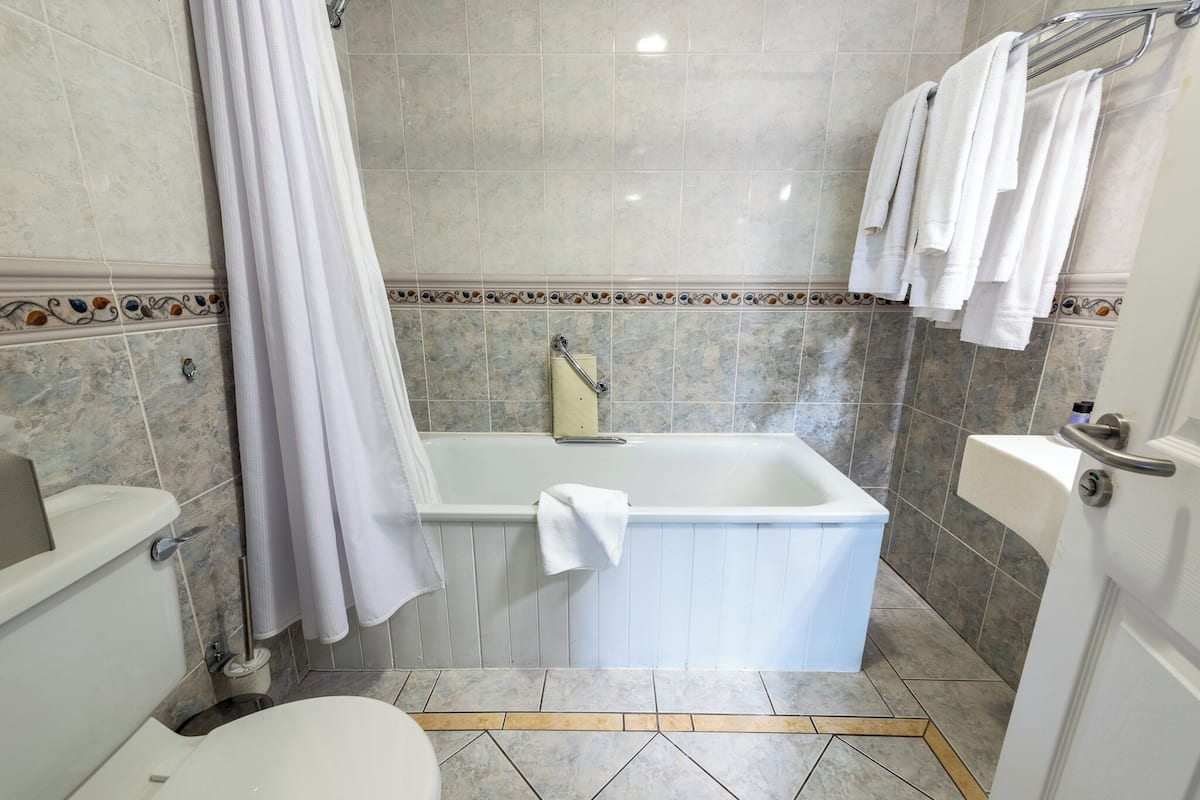 Ücretsiz banyo/kozmetik ürünleri, saç kurutma makinesi, havlu