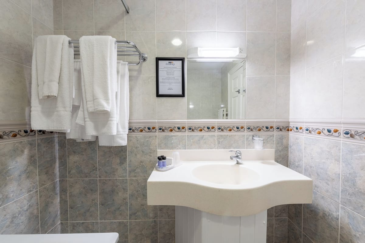 Ücretsiz banyo/kozmetik ürünleri, saç kurutma makinesi, havlu