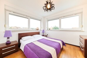 Superior Apartment, 2 Bedrooms, Fireplace, Sea View | In-room safe, desk, free WiFi, bed sheets