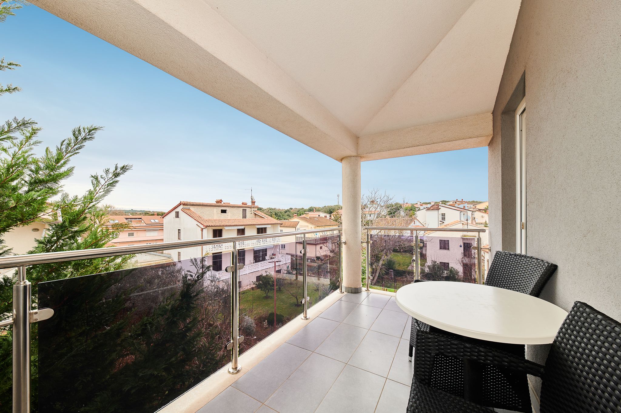 Estudio, 1 cama doble con sofá cama, balcón | Balcón