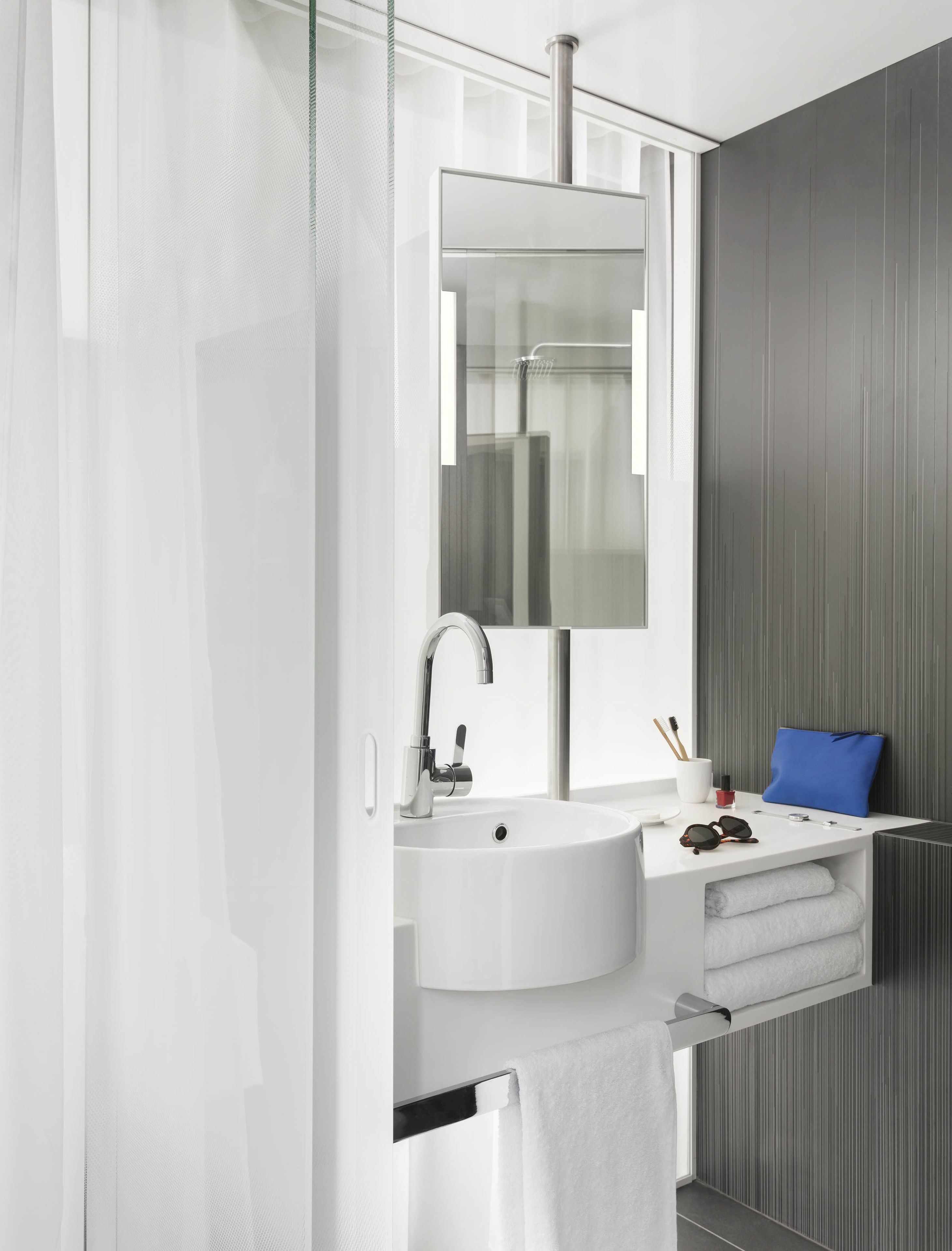 shower, rainfall showerhead, eco-friendly toiletries, hair dryer