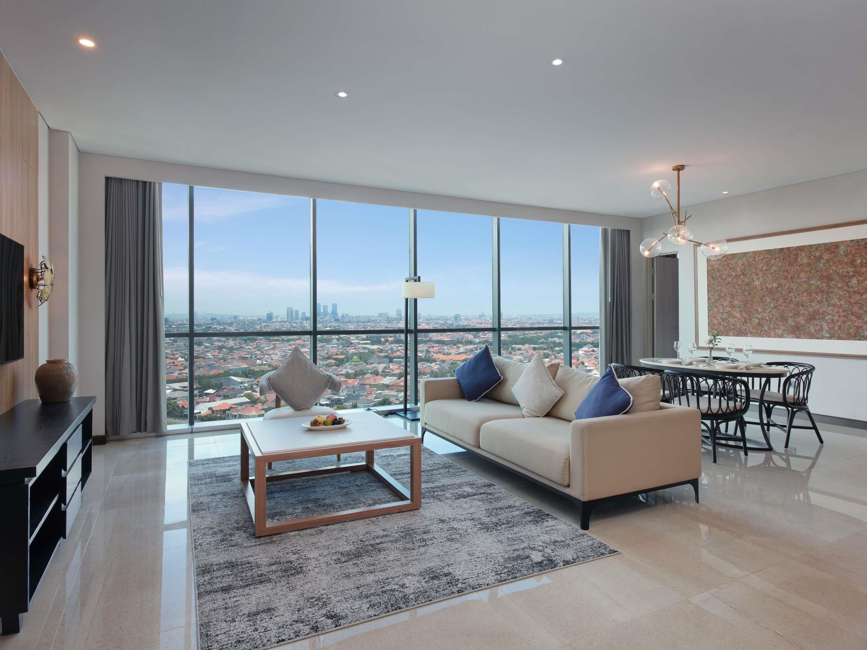 Executive Suite, Multiple Beds | Minibar, desk, laptop workspace, soundproofing