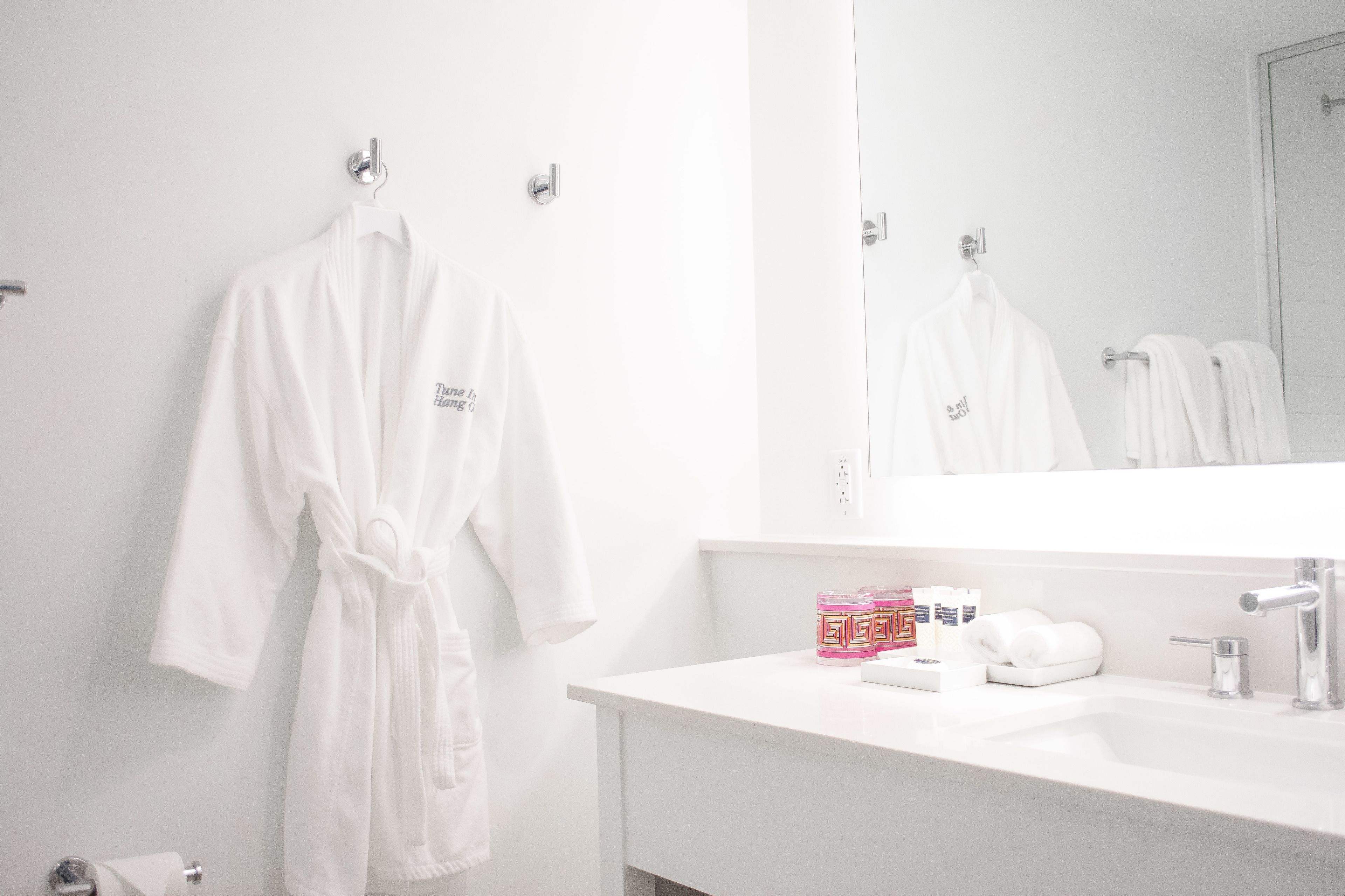 free toiletries, hair dryer, towels, soap