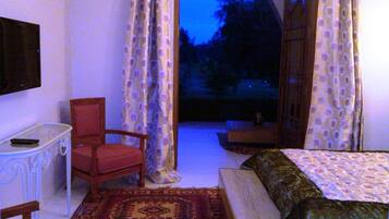Deluxe Double Room, Pool View | Premium bedding, in-room safe, blackout curtains, soundproofing