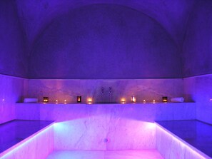 Steam room, Turkish bath, 1 treatment room, massages