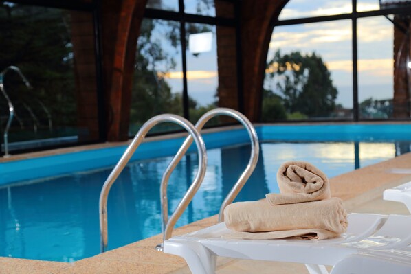 Indoor pool, a heated pool