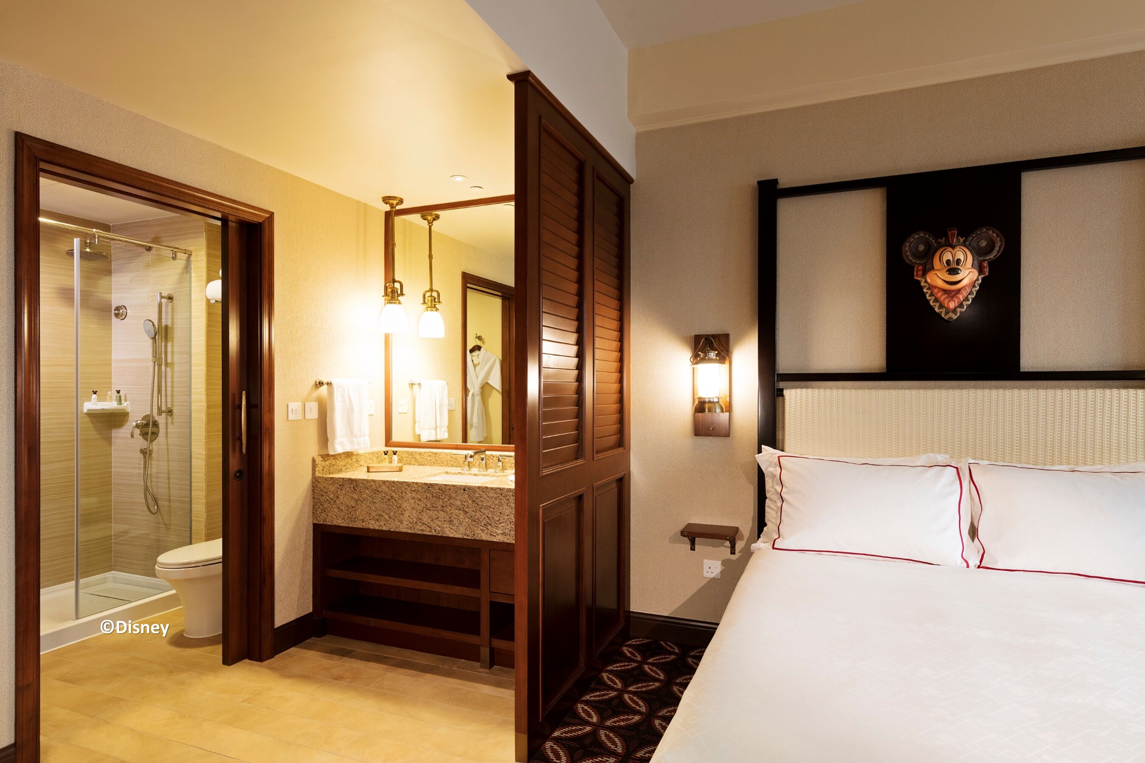 shower, hair dryer, bathrobes, slippers